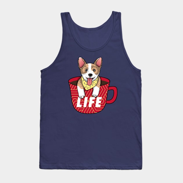 Coffee is Life Tank Top by Moe Tees